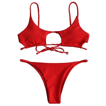 Stylish ZAFUL Cut Out Bikini Set for Women - Summer Ready!