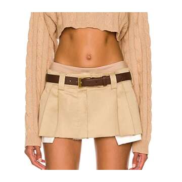 MISSACTIVER Women’s Trendy Low Waist Jeans Skirt Mini