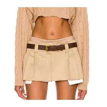 MISSACTIVER Women’s Trendy Low Waist Jeans Skirt Mini