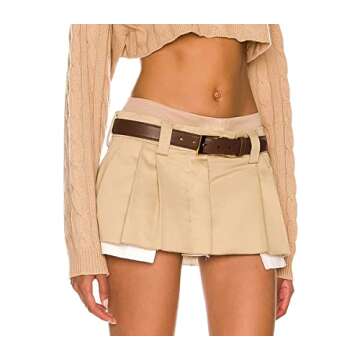 MISSACTIVER Women’s Trendy Low Waist Jeans Skirt Mini