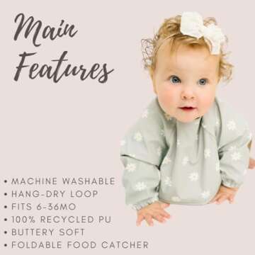 Zoe & Co Premium Baby Bibs with Food Catcher