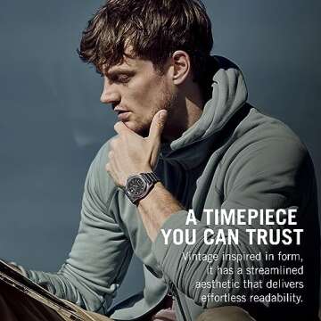 Victorinox Swiss Army I.N.O.X. Rubber Watch, 43mm, Black