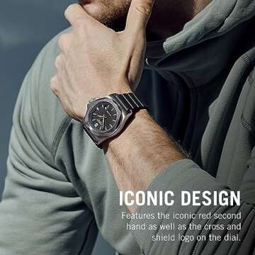 Victorinox Swiss Army I.N.O.X. Rubber Watch, 43mm, Black