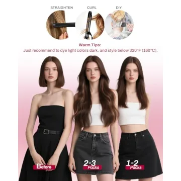 Moresoo Clip in Hair Extensions Real Human Hair for Women