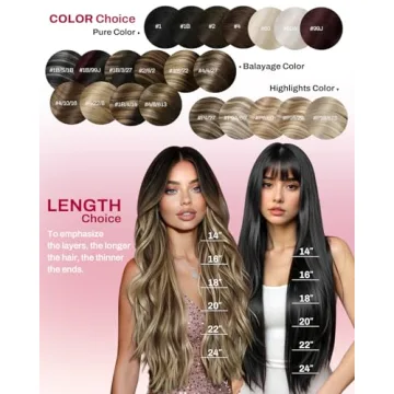 Moresoo Clip in Hair Extensions Real Human Hair for Women