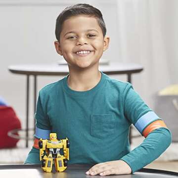 Transformers Playskool Heroes Rescue Bots Academy Classic Team Bumblebee, Converting Toy Robot Action Figure, Easter Basket Stuffers for Kids, Ages 3+