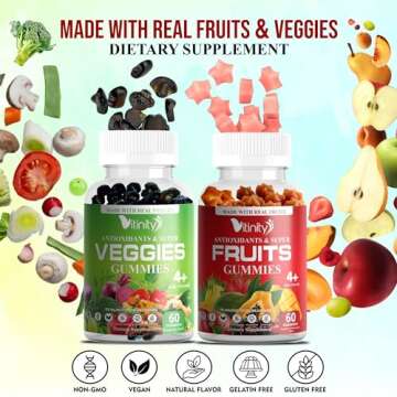 Vitinity Superfood Gummies for Daily Health - 30 Day Supply
