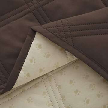 Ameritex Waterproof Pet Blanket with Anti-Slip Backing