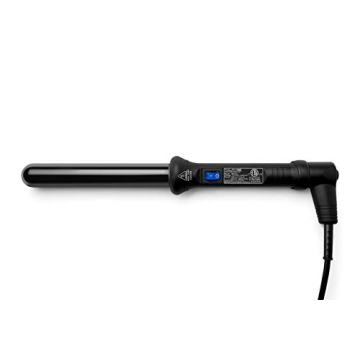 NuMe Classic Ceramic Curling Wand - Tourmaline 25mm Barrel Hair Curler, Negative Ion Conditioning, F...