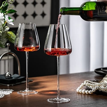 Elegant PTSTING Hand Blown 20oz Wine Glasses Set of 2