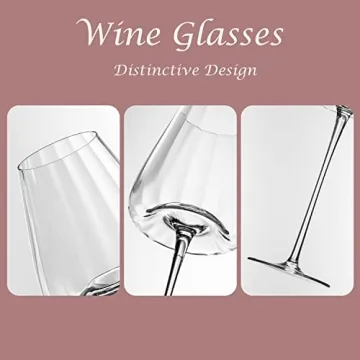 Elegant PTSTING Hand Blown 20oz Wine Glasses Set of 2
