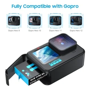 GoPro Hero 9-12 2000mAh Battery Pack & Charger