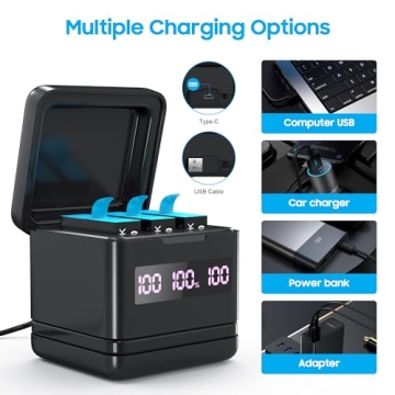 GoPro Hero 9-12 2000mAh Battery Pack & Charger