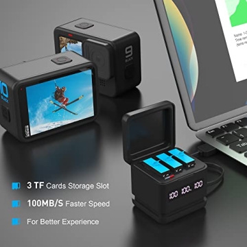 GoPro Hero 9-12 2000mAh Battery Pack & Charger