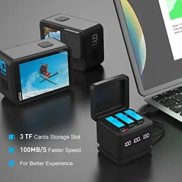 GoPro Hero 9-12 2000mAh Battery Pack & Charger