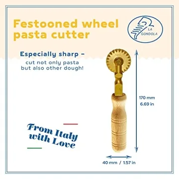 La Gondola Pasta Cutter Wheel for Handmade Italian Pasta