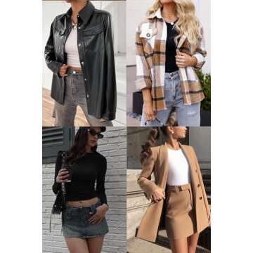 Ekouaer Womens Long Sleeve Shirts Fitted Tops Stretchy Base Layer Tight Basic Thermal Undershirt Brown M