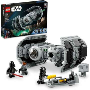 LEGO Star Wars TIE Bomber Model Kit with Vader Minifigure