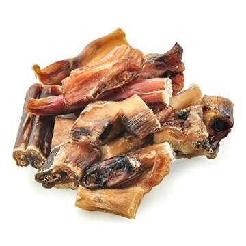 Barkworthies Bully Stick Bites - 10 oz (Pack of 1) - Protein-Rich, All-Natural Rawhide Alternative, Easily Digestible, Promotes Dental Health