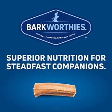 Barkworthies Bully Stick Bites - 10 oz (Pack of 1) - Protein-Rich, All-Natural Rawhide Alternative, Easily Digestible, Promotes Dental Health