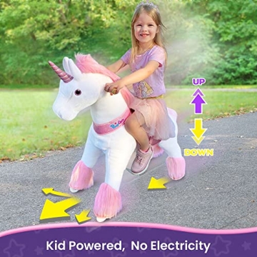 PonyCycle Unicorn Ride-On Toy for Ages 4-8 - Active Fun
