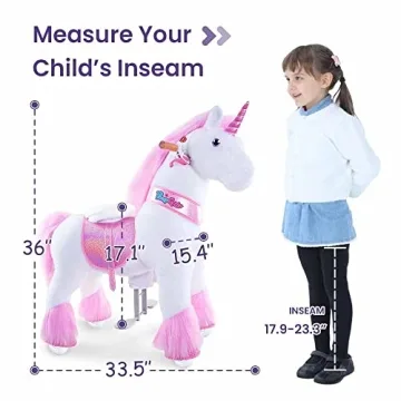 PonyCycle Unicorn Ride-On Toy for Ages 4-8 - Active Fun