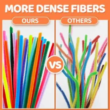 GAGANIU 200pcs Pipe Cleaners, Pipe Cleaners for crafts, Craft Supplies Multicolor Chenille Stems for Art&Craft Christmas DIY projects(12inch*6mm,20colors)