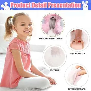 Interactive Realistic Bunny Toy for Kids' Fun and Education