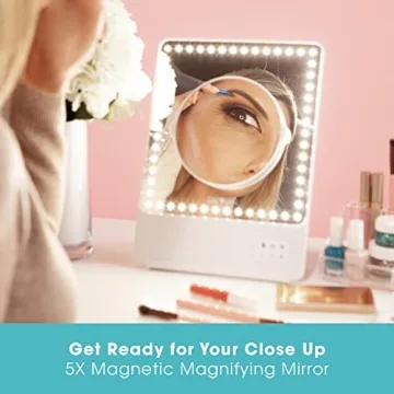 Glamcor Riki Skinny Smart Vanity Mirror with LED Lighting