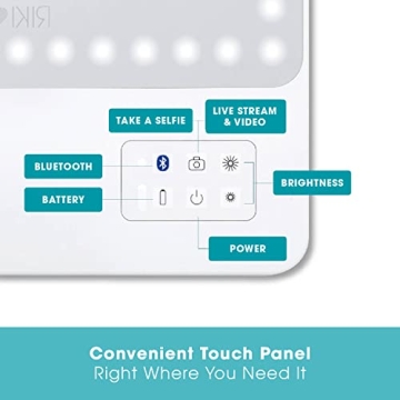 Glamcor Riki Skinny Smart Vanity Mirror with LED Lighting