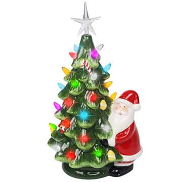 Lulu Home 13 Inch LED Light Up Christmas Tree