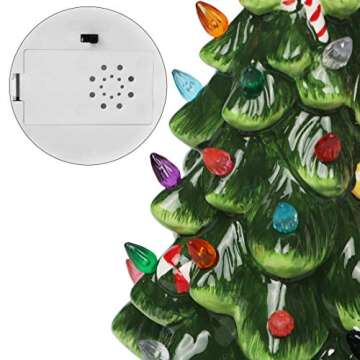 Lulu Home 13 Inch LED Light Up Christmas Tree