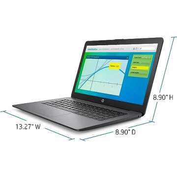 HP Stream 14-inch Laptop, Intel Celeron N4000, 4 GB RAM, 64 GB eMMC, Windows 10 Home in S Mode With Office 365 Personal For 1 Year (14-cb186nr, Brilliant Black) (9MV74UA#ABA)