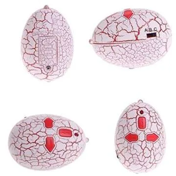 Liberty Imports 16 Inch Remote Control Rattle Snake Toy, Realistic Reptile Robot with Egg Shaped Infrared Receiver, RC Snake Prank Toy Ideal Gift for Kids or for Adults (White)