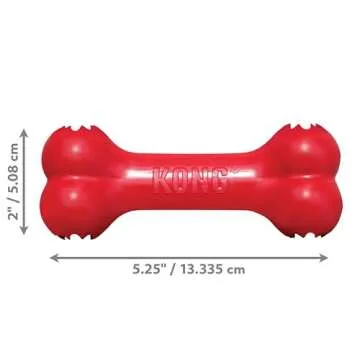 KONG Goodie Bone - Durable Rubber Dog Toy for Small Dogs