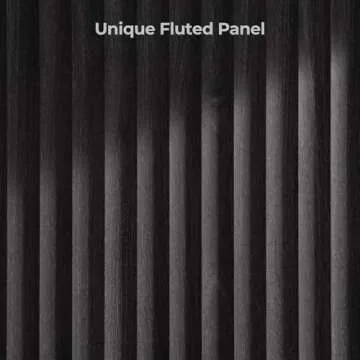 SICOTAS Buffet Cabinet with Storage Accent Sideboard Modern Credenza with Doors & Shelves Fluted Media Console Wood Mid Century Coffee Bar Table for Living Room Kitchen Dining Room Hallway