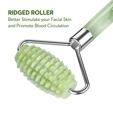 Kimkoo Jade Roller 3-in-1 Kit - Natural Jade Anti-Aging Tool