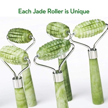 Kimkoo Jade Roller 3-in-1 Kit - Natural Jade Anti-Aging Tool