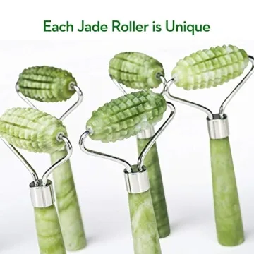Kimkoo Jade Roller 3-in-1 Kit - Natural Jade Anti-Aging Tool
