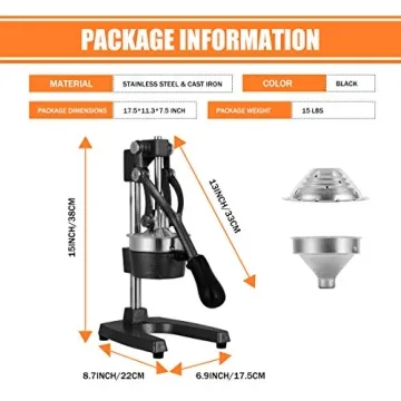 Gowintech Heavy Duty Manual Fruit Juice Squeezer