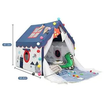 YOIKO Kids Indoor Playhouse Tent with Star Lights