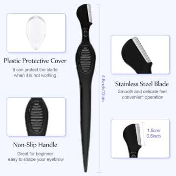 Mudder 21 Pcs Face Razors for Women and Men, Eyebrow Razors Shaver Facial Razor Multipurpose Face Tr...