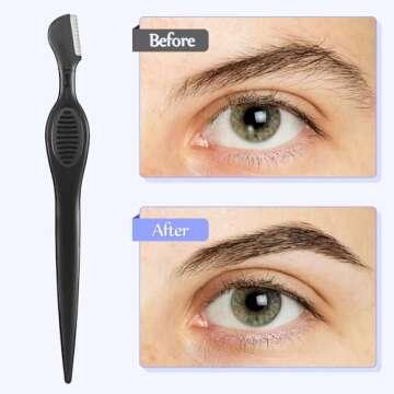 Mudder 21 Pcs Multipurpose Eyebrow Razors for Women