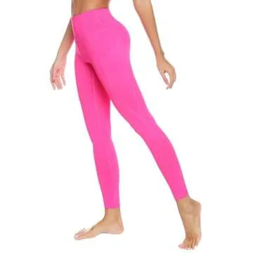 Auu High Waisted Leggings with Pockets for Women