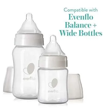 Evenflo BPA-Free Silicone Baby Bottle Nipple for 3 Months+