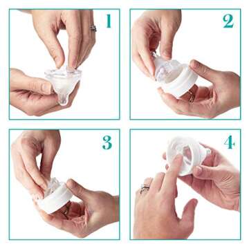 Evenflo BPA-Free Silicone Baby Bottle Nipple for 3 Months+