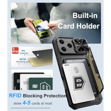 BXYJY iPhone 17 Pro Case Wallet with Card Holder