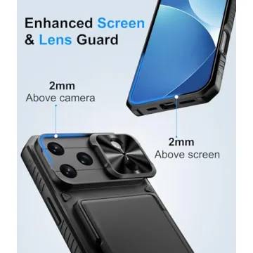 BXYJY iPhone 17 Pro Case Wallet with Card Holder