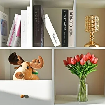 Mandy's 20pcs Realistic Coral Artificial Tulips for All Occasions