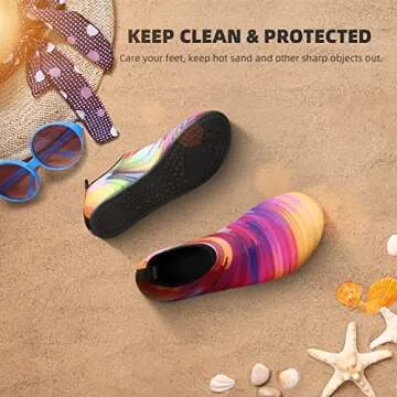 Water Shoes for Women Men Quick-Dry Aqua Socks Swim Beach Barefoot Yoga Exercise Wear Sport Accessor...